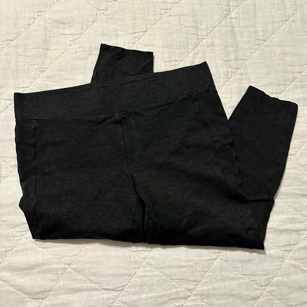 LOFT Charcoal Heather Gray Leggings Large